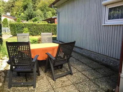 Grundriss der Unterkunft Wooden holiday home with winter garden