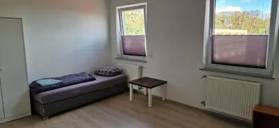 Ein Sitzbereich in der Unterkunft Zentral gelegene Monteurunterkunft Bad Kreuznach