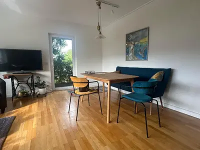 TV/Unterhaltungsangebot in der Unterkunft Ferienwohnung Bücherkiste