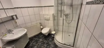 Ein Badezimmer in der Unterkunft Ferienwohnung Heilklima