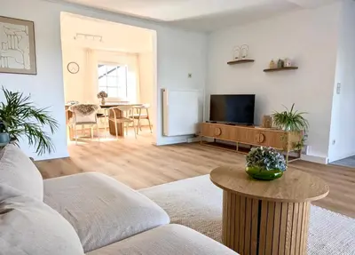 Ein Sitzbereich in der Unterkunft Auszeit zwischen Mosel und Nürburgring