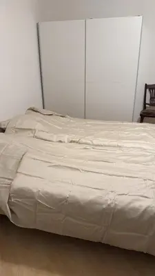 Ein Bett oder Betten in einem Zimmer der Unterkunft Ferienwohnung Trier