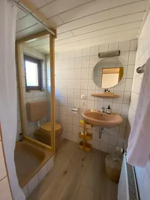 Ein Badezimmer in der Unterkunft Auszeit Ferienhaus Nr 2