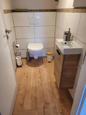 Ein Badezimmer in der Unterkunft Ferienhaus Klara
