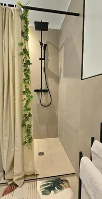 Ein Badezimmer in der Unterkunft FeWo Oahu