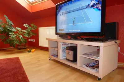 TV/Unterhaltungsangebot in der Unterkunft Ferienwohnung Rheinblick Koblenz