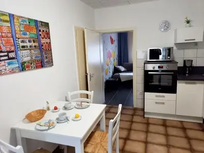 Küche/Küchenzeile in der Unterkunft Ferienwohnung Uni Koblenz