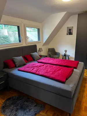 Ein Bett oder Betten in einem Zimmer der Unterkunft Ferienwohnung Merllorca DG