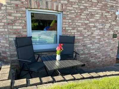 Ein Patio oder anderer Außenbereich in der Unterkunft Ferienwohnung Pommerbachquelle