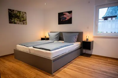 Ein Bett oder Betten in einem Zimmer der Unterkunft Appartements Jupp und Hilde