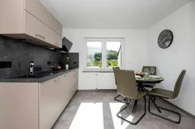 Küche/Küchenzeile in der Unterkunft Ferienwohnung Merllorca 1 OG