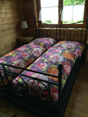 Ein Bett oder Betten in einem Zimmer der Unterkunft Ferienhaus Vulkaneifel Bei Hepp