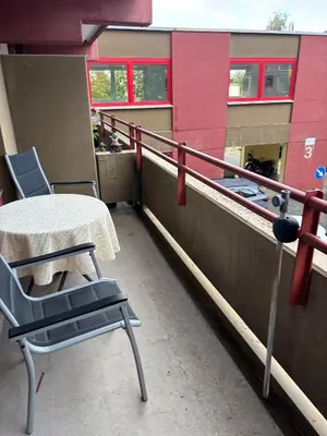 Ein Balkon oder eine Terrasse in der Unterkunft Ferienwohnung Studio 205 im Taunusblick