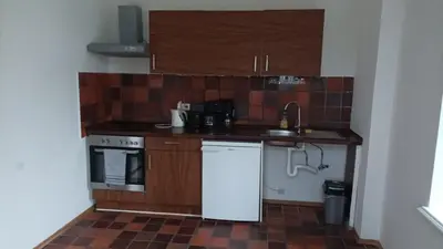 Küche/Küchenzeile in der Unterkunft Beletage Alte Villa Jünkerath