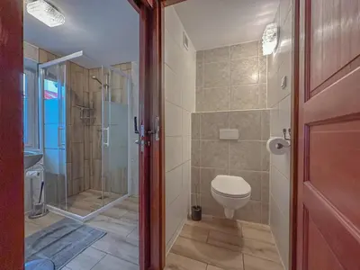Ein Badezimmer in der Unterkunft Der Lebendige Garten