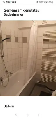 Ein Badezimmer in der Unterkunft Privatroom small 5 min from Railstation