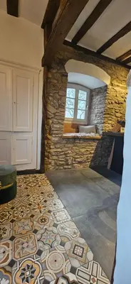Ein Sitzbereich in der Unterkunft Ferienhaus Das Gloria