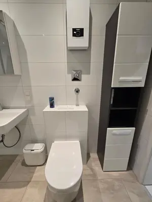 Ein Badezimmer in der Unterkunft Weierbacher Panorama