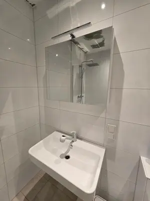 Ein Badezimmer in der Unterkunft Weierbacher Panorama