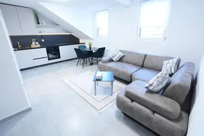 Küche/Küchenzeile in der Unterkunft Luxury Apartments - Wohnung IB - Gemütliches Apartment