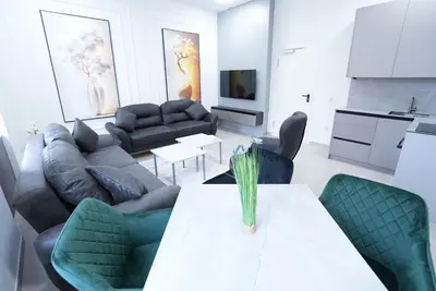 Ein Sitzbereich in der Unterkunft Luxury Apartments - Wohnung IC - Luxus-Apartment