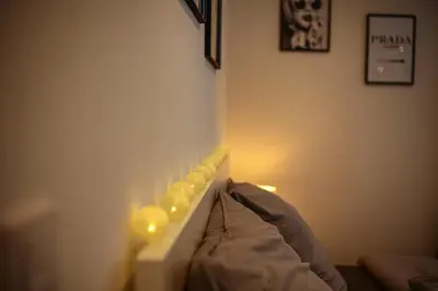 Ein Bett oder Betten in einem Zimmer der Unterkunft Lumé26