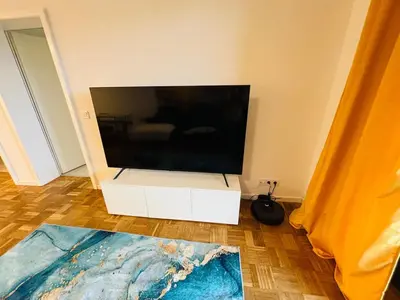 TV/Unterhaltungsangebot in der Unterkunft Spacious 72 sqm Moselblick apartment & top connection