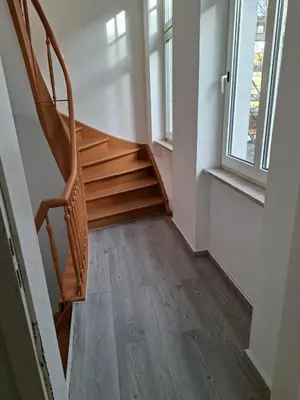 Grundriss der Unterkunft Citystudio Neuwied mit Schlafgalerie bis 6 Gäste direkt am Luisenplatz