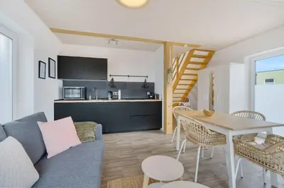 Küche/Küchenzeile in der Unterkunft Wunderschönes Ferienhaus im Grünen