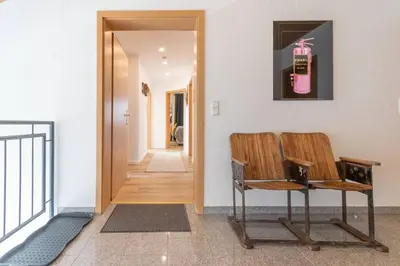 Ein Sitzbereich in der Unterkunft Stylish, cozy and natural apartment