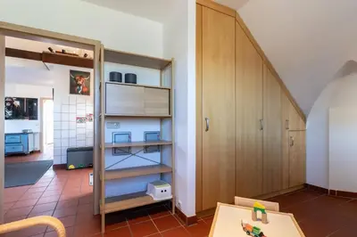 Ein Bett oder Betten in einem Zimmer der Unterkunft Wohnen mit Weitblick-Eifel pur