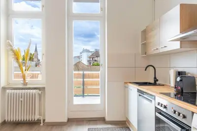 Küche/Küchenzeile in der Unterkunft Design-Altbaujuwel in Neuwied