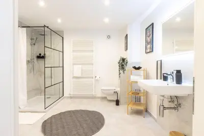 Ein Badezimmer in der Unterkunft Riverside Loft direkt an der Mosel