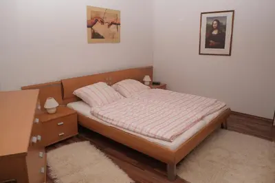 Ein Bett oder Betten in einem Zimmer der Unterkunft Fewo Steuer