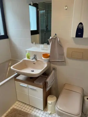Ein Badezimmer in der Unterkunft Fewo Steuer