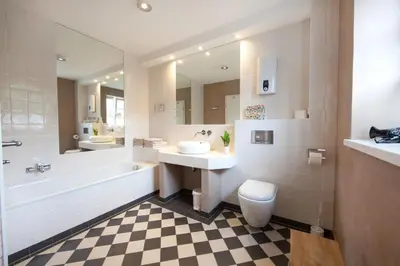 Ein Badezimmer in der Unterkunft Weingut & Gästehaus GiwerGreif