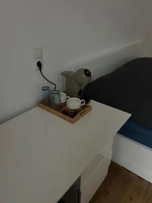 Ein Bett oder Betten in einem Zimmer der Unterkunft Gemütliches Zimmer im Herzen der Stadt Neuwied