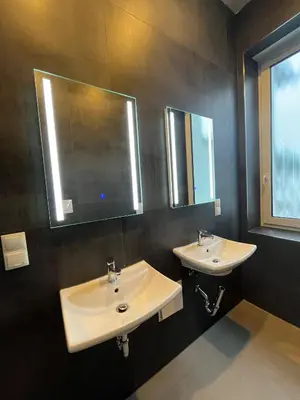 Ein Badezimmer in der Unterkunft Gemütliches Zimmer im Herzen der Stadt Neuwied