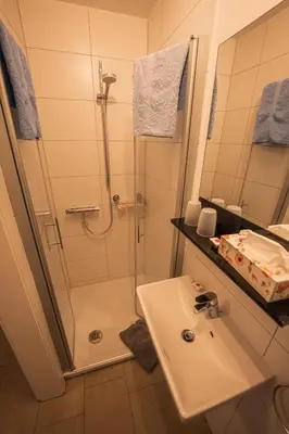 Ein Badezimmer in der Unterkunft Ferienwohnung Keppeln