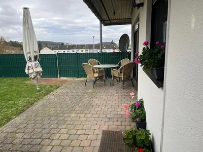 Ein Garten an der Unterkunft Safran Ferienwohnung
