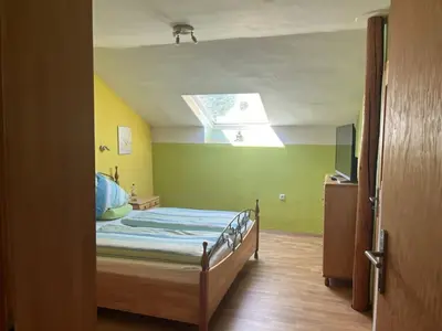 Ein Bett oder Betten in einem Zimmer der Unterkunft Holiday apartment in Boppard with balcony