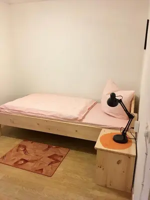 Ein Bett oder Betten in einem Zimmer der Unterkunft Landhaus Düngenheim