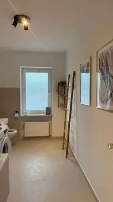 Ein Bett oder Betten in einem Zimmer der Unterkunft Modernes Design-Apartment in Koblenz nahe Altstadt