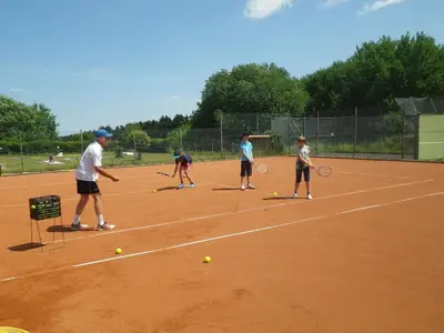 Tennis und/oder Squash in der Unterkunft Holiday home with 1 bedroom oder in der Nähe