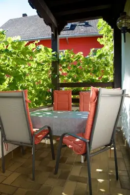 Ein Balkon oder eine Terrasse in der Unterkunft Apartment FEWO Dahlie by Interhome