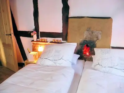 Ein Bett oder Betten in einem Zimmer der Unterkunft Holiday Home Wellness-Chalet by Interhome
