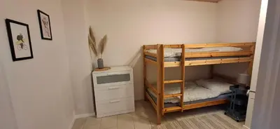 Ein Bett oder Betten in einem Zimmer der Unterkunft Ferienwohnung Thomas