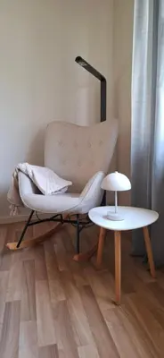 Ein Sitzbereich in der Unterkunft Ferienwohnung Thomas