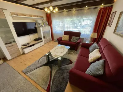 TV/Unterhaltungsangebot in der Unterkunft Dahlke with fireplace and sauna
