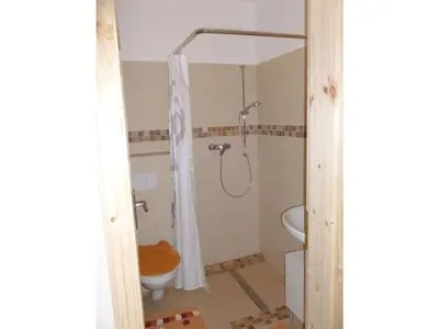 Ein Badezimmer in der Unterkunft Neumühle from April 2014!